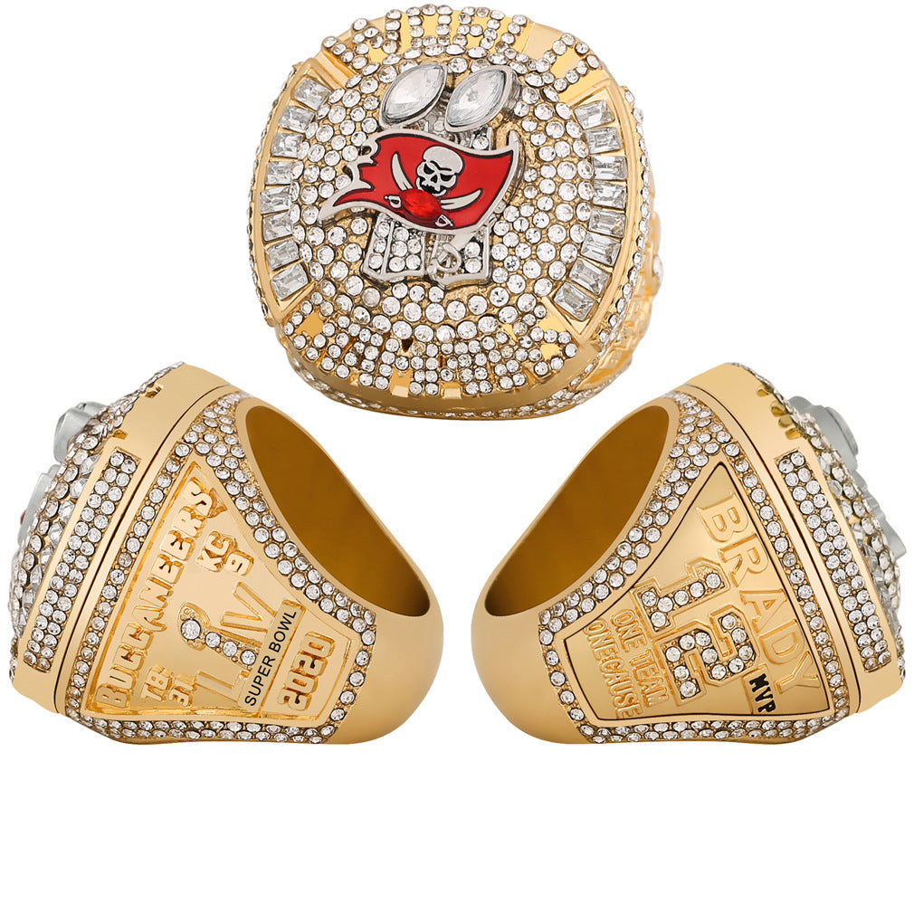 2020 tampa bay buccaneers BRADY Championship Ring ，2 version: - top can come off (2 piece) - top no come off (1 piece)