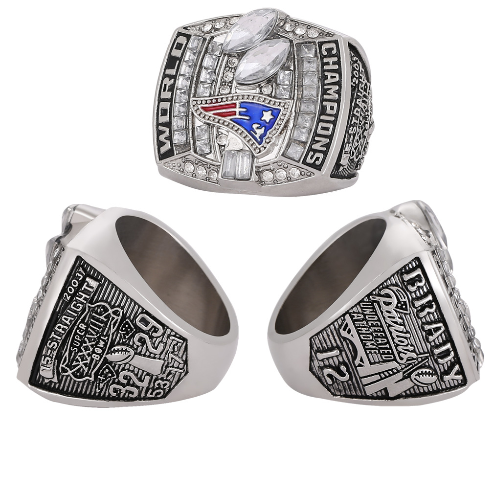 2003 New England Patriots CHAMPIONSHIP RING Size 9-12