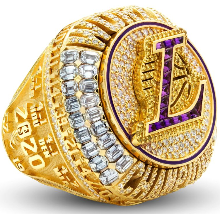 2020 Official Genuine Lakers Ring，2 mold is a ring with flip top