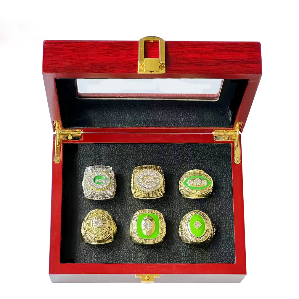 1961-1962-1966-1967-2010-1966 Green Bay Packers Superbowl world series Championship ring size11